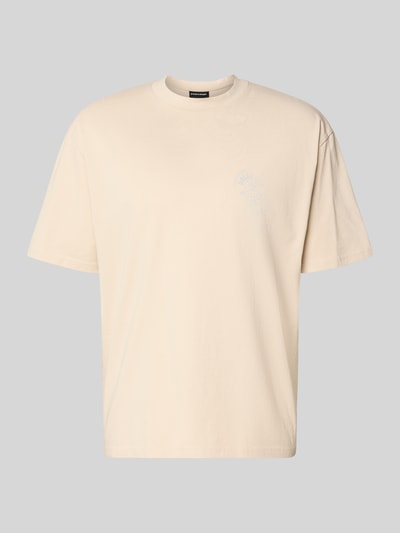 Produktfoto, Oversized Herren T-Shirt von Pegador aus Reine Baumwolle, Modell 'Nuevo' mit Rundhalsausschnitt und dezentem Label-Print.