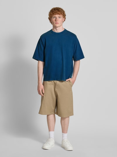 REVIEW Boxy fit T-shirt en ronde hals Donkerblauw - 1