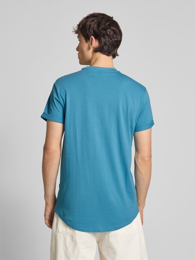 G-Star Raw T-Shirt mit Logo-Print Modell 'LASH' Aqua 5