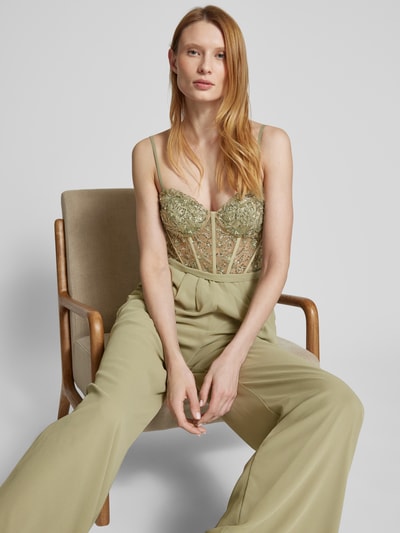 Laona Jumpsuit mit Paillettenbesatz Hellgruen 3