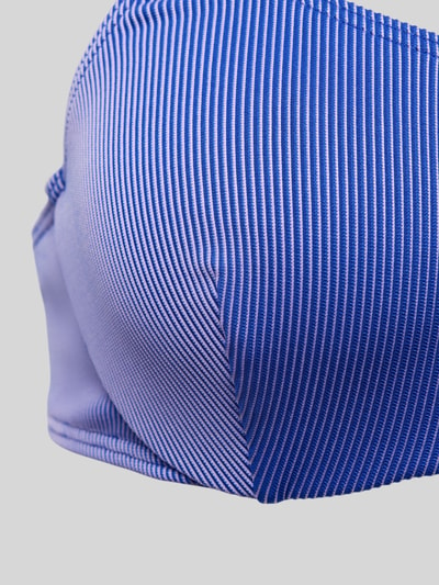 Calvin Klein Underwear Bikini-Oberteil mit breiten Label-Trägern Blau 2