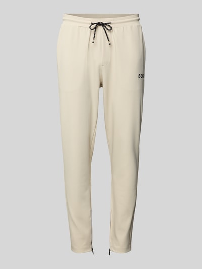 BOSS Green Regular fit sweatbroek met tunnelkoord, model 'JT_TOC' Beige - 1