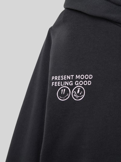 Tom Tailor Boxy Fit Hoodie aus reiner Baumwolle Black 2