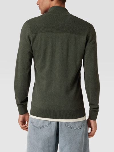 MCNEAL Strickjacke mit Stehkragen Stein meliert 5