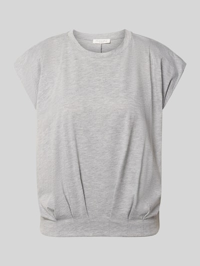 Christian Berg Woman T-Shirt mit Rundhalsausschnitt und Kappärmeln Mittelgrau Melange 2