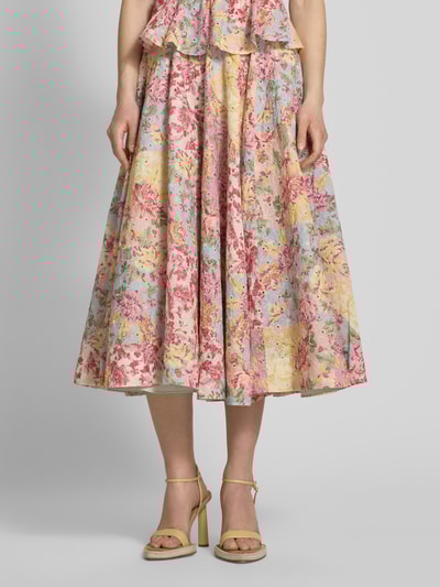 ADLYSH Midirock mit Lochstickerei GELB 4