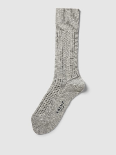 Falke Socken in melierter Optik Modell 'Pile' Silber Melange 1