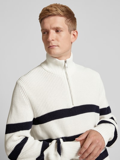 MCNEAL Strickpullover aus Bio-Baumwolle mit Rollkragen Offwhite 3