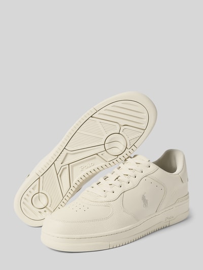 Polo Ralph Lauren Sneaker aus echtem Leder mit Logo-Stitching Modell 'Masters' Offwhite 4
