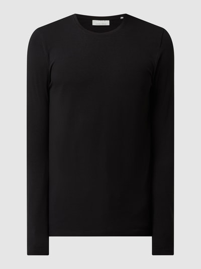 Casual Friday Slim Fit Longsleeve mit Stretch-Anteil Modell 'Theo'  Anthrazit 2