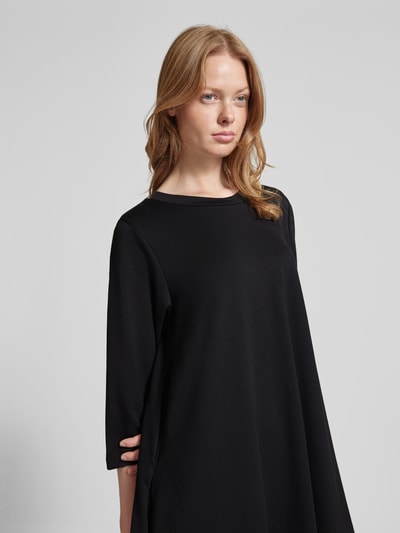 Soyaconcept Knielange T-shirtjurk met ronde hals Zwart - 3