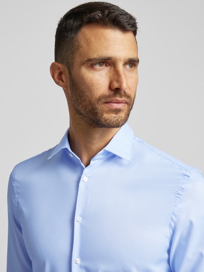 Jake*s Slim Fit Business-Hemd mit Knopfleiste Bleu 3