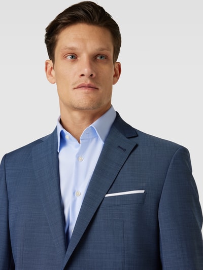 JOOP! Collection Slim fit 2-knoops colbert met geweven motief, model 'Finch' Blauw - 3