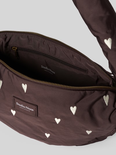 STUDIO NOOS Torba na ramię z detalem z logo Średniobrązowy 5