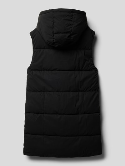 Mango Steppweste mit Kapuze Modell 'croco' Schwarz 3