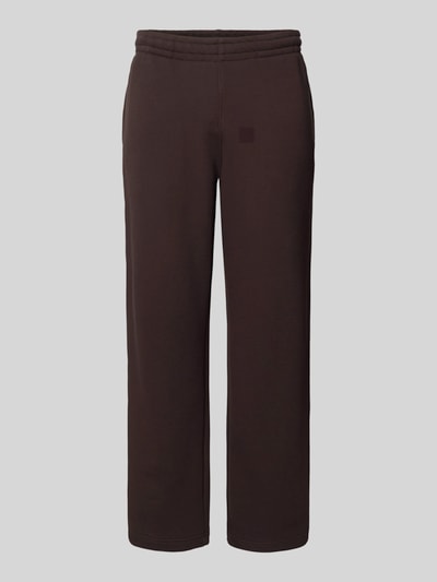 Lacoste Loose Fit Sweatpants aus reiner Baumwolle Schoko 2