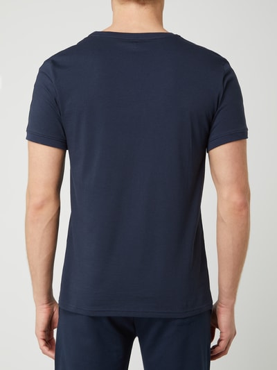 Tommy Hilfiger T-shirt z lampasami Granatowy 5