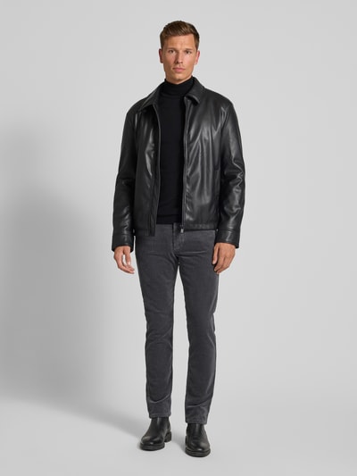 Christian Berg Men Regular Fit Cordhose im 5-Pocket-Design Dunkelgrau 1