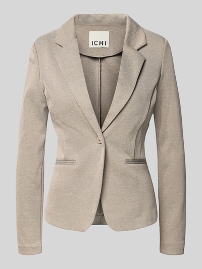 ICHI Regular fit blazer met Reverskraag Model 'Kate' Taupe - 2