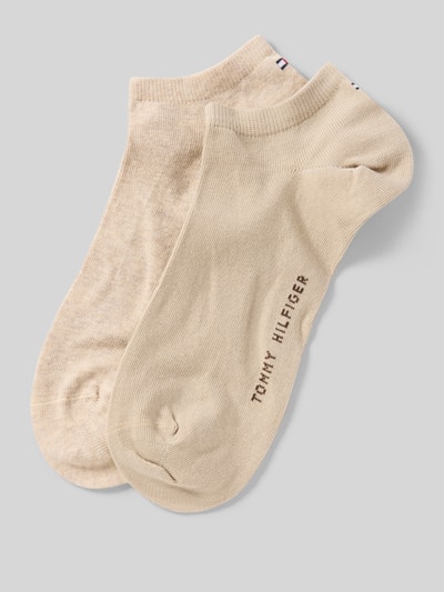 Produktfoto, Socken aus Baumwoll-Mix im 2er-Pack von Tommy Hilfiger, efekt: jednolity kolor, nadruk z logo, ściągacz: elastyczny, zestaw 2 szt., wykończenie materiału: drobny splot, materiał: mieszanka bawełny