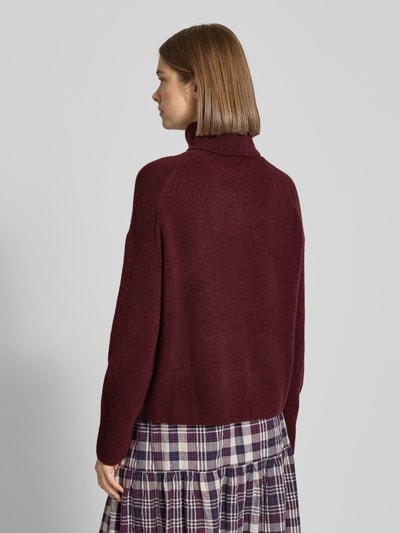 Marc O'Polo Denim Regular fit coltrui van scheerwolmix Bordeaux - 5