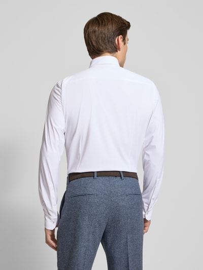 JOOP! Collection Slim Fit Business-Hemd mit Knopfleiste Weiss 5
