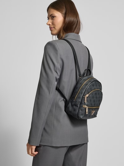 Guess Rucksack mit Label-Applikation Modell 'MANHATTAN' Anthrazit 1