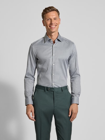 HUGO Slim Fit Businesshemd aus reiner Baumwolle Modell 'KENNO' Dunkelgruen 4