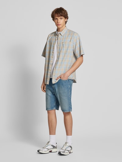 Jack & Jones Baggy Fit Jeansshorts im Used-Look Modell 'ALEX' Jeansblau 1