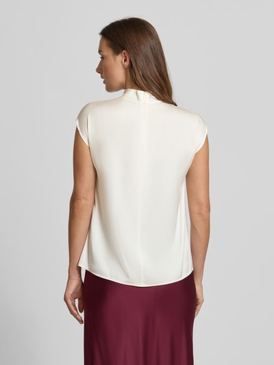 BOSS Regular Fit Blusentop aus Seiden-Mix Modell 'BIDRIZ' Offwhite 5