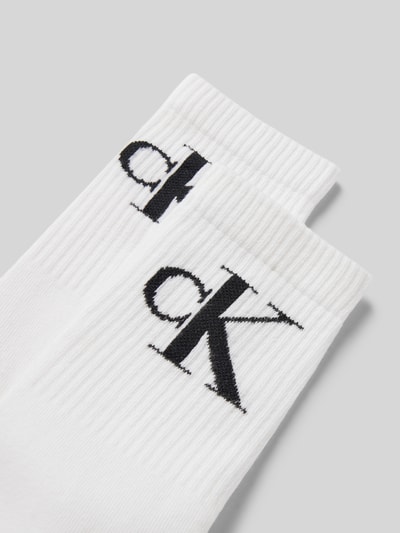 Calvin Klein Jeans Socken mit elastischem Rippenbündchen im 2er-Pack Weiss 2