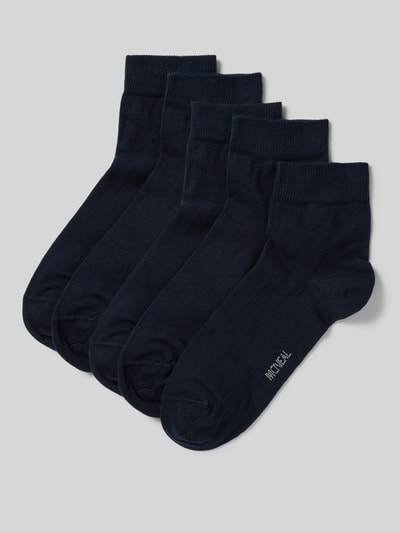 Produktfoto, Socken mit Label-Detail im 5er-Pack von MCNEAL, bawełniany miks ze stretch, jednolity kolor, żebrowane ściągacze, widoczne logo