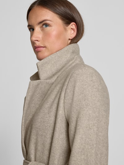 Vero Moda Relaxed Fit Mantel mit Bindegürtel Modell 'FORTUNEAYA' Beige 3