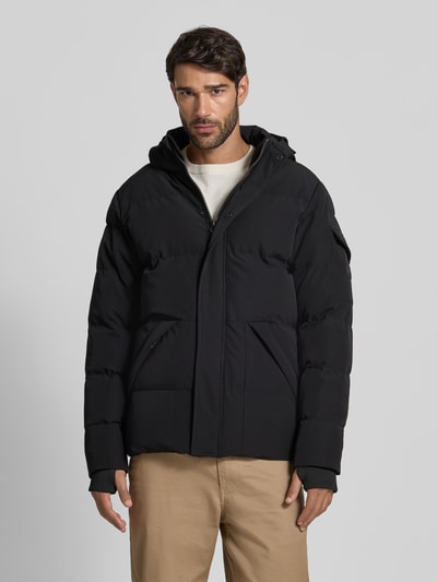 CARS JEANS Kurtka pikowana z kapturem model ‘CAMDEN’ Czarny 4