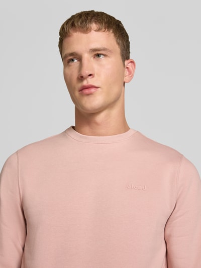 Blend Sweatshirt mit Rundhalsausschnitt und Logo Rosa 3
