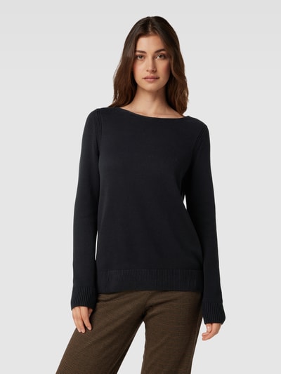 Christian Berg Woman Gebreide pullover met boothals Zwart - 4