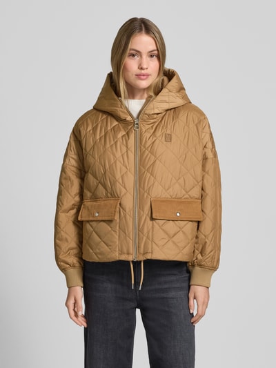 Marc O'Polo Oversized Steppjacke mit Kapuze Camel 4