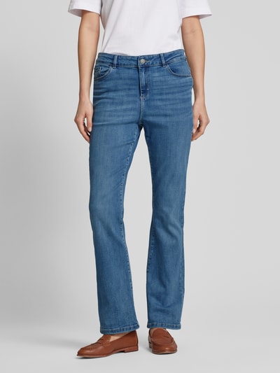 Christian Berg Woman Bootcut jeans met riemlussen Blauw - 4