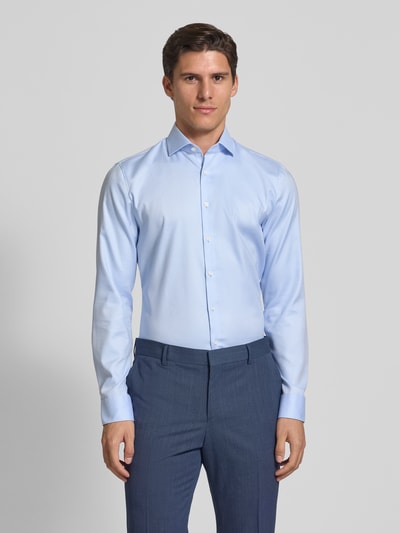 OLYMP No. Six Super slim fit zakelijk overhemd met kentkraag, model 'Royal' Bleu - 4