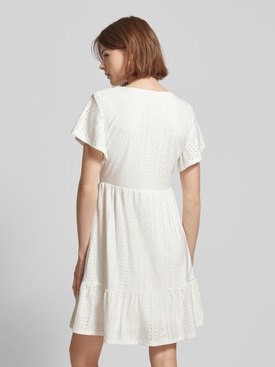 Only Sukienka mini z dekoltem w serek model ‘SANDRA’ Złamany biały 5
