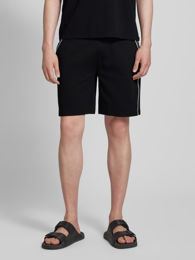 BOSS Sweatshorts met labelstitching Zwart - 4