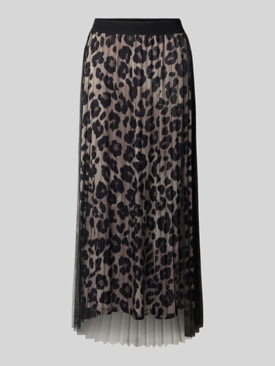 s.Oliver BLACK LABEL Ausgestellter Plissee-Rock mit semitransparenten Oberrock  Black 2