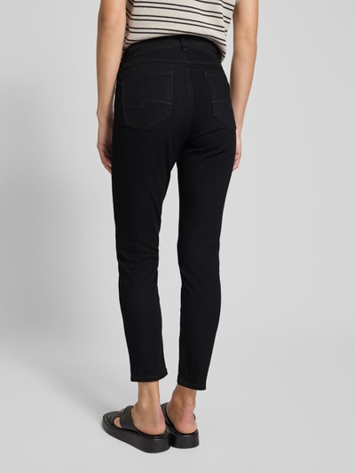 Angels Slim fit broek met siernaden, model 'Ornella' Zwart - 5