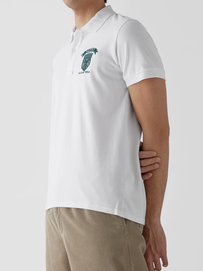 Autry Poloshirt mit Label-Stitching Weiß 3