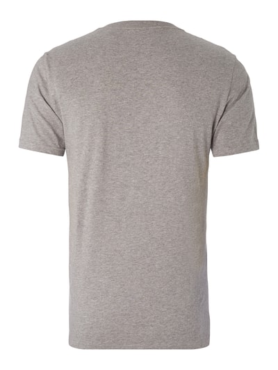 adidas Originals T-Shirt mit gemusterter Brusttasche Hellgrau Melange 4