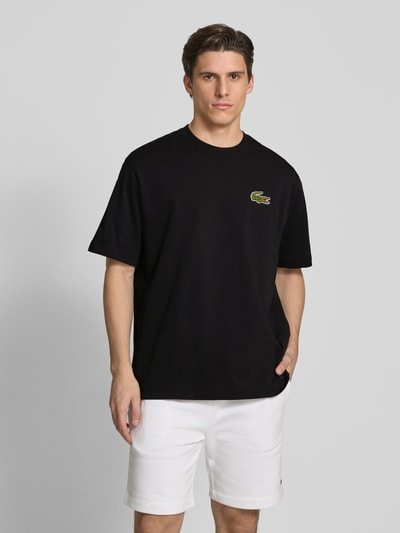 Lacoste T-Shirt mit Label-Detail Black 4