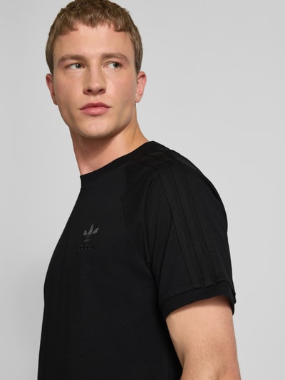 adidas Originals T-shirt met labelstitching en ronde hals Zwart - 3