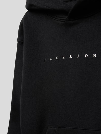 Jack & Jones Hoodie met labelprint Zwart - 2