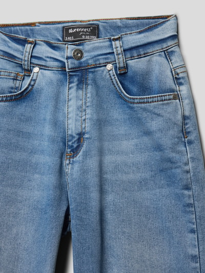 Blue Effect Slim Fit Jeans mit Label-Patch Blau 2