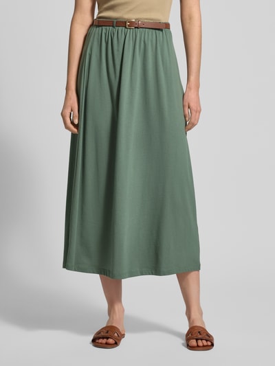 VERO MODA Maxirok van Katoenmix Model 'LUNA' Lindegroen - 4